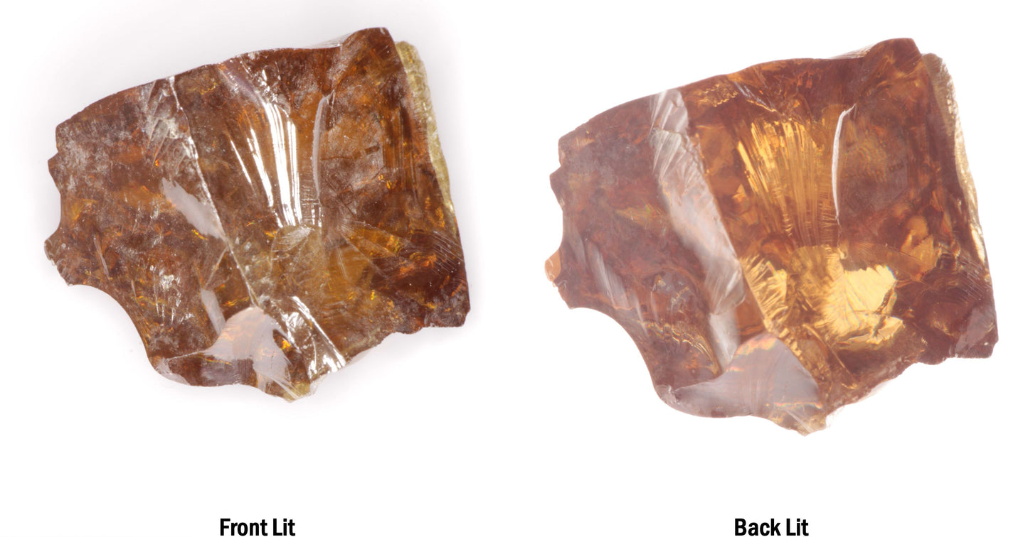 Honey Rutile Facet Rough