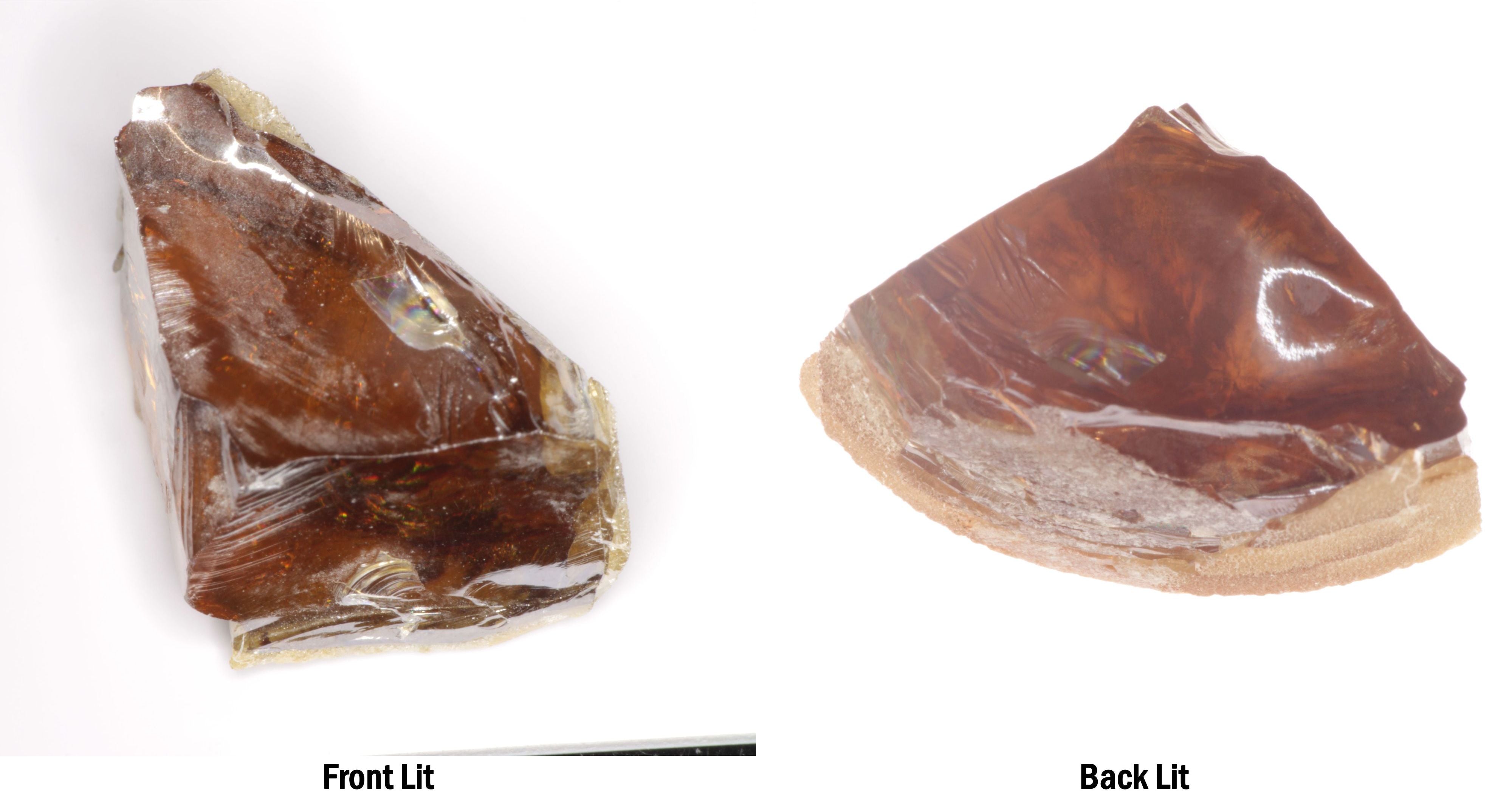 Honey Rutile Facet Rough