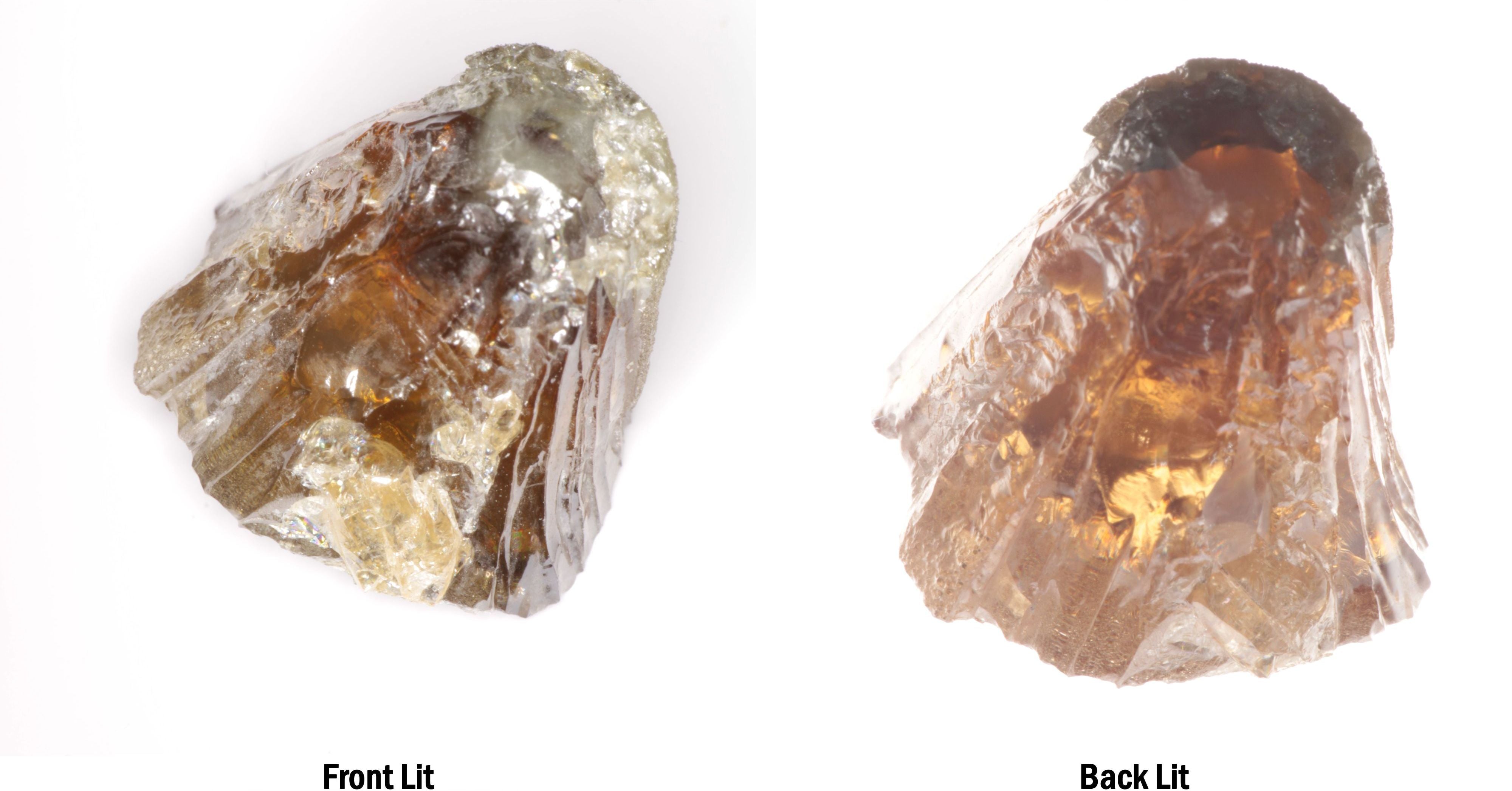 Honey Rutile Facet Rough
