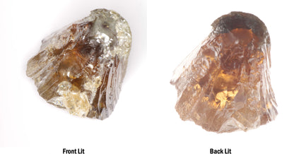 Honey Rutile Facet Rough
