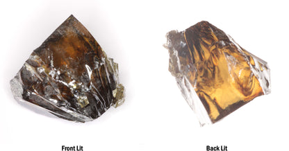 Honey Rutile Facet Rough