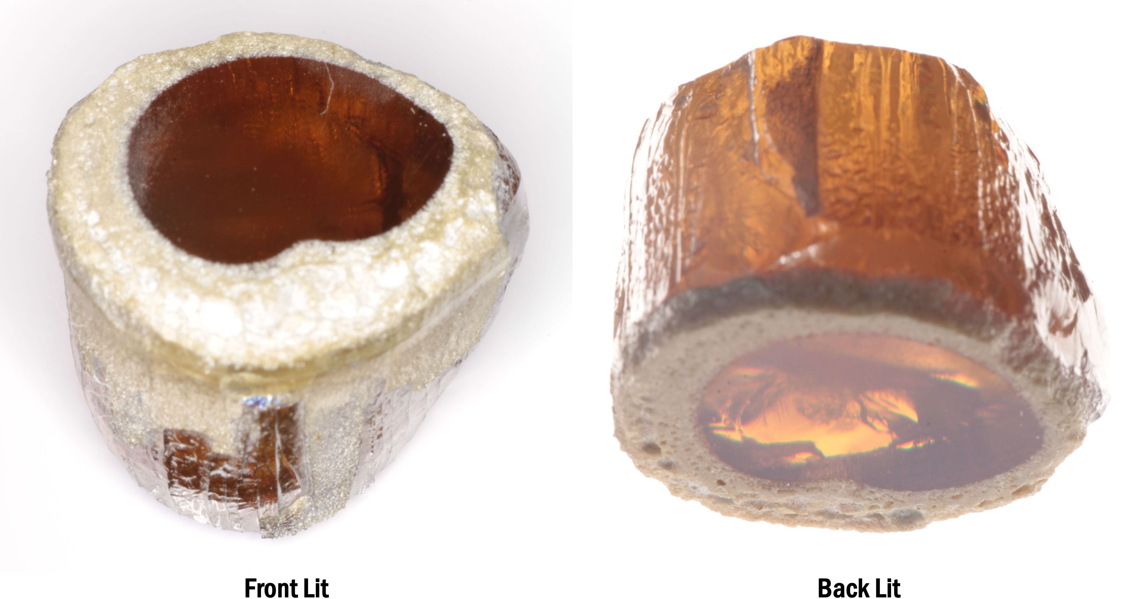 Honey Rutile Facet Rough