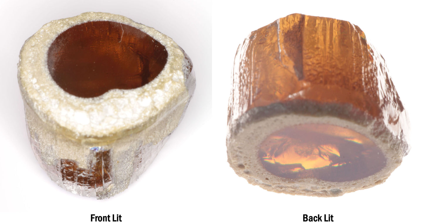 Honey Rutile Facet Rough