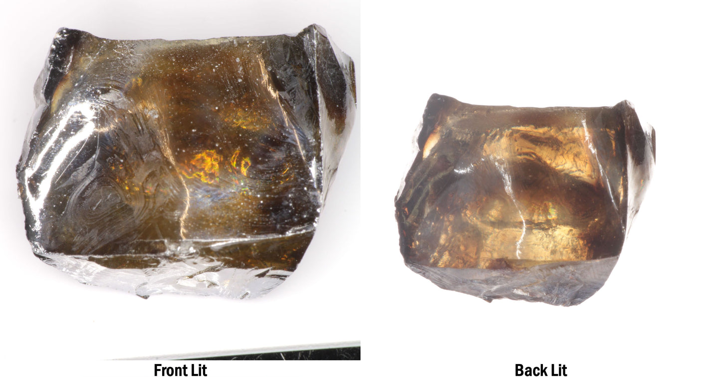 Honey Rutile Facet Rough
