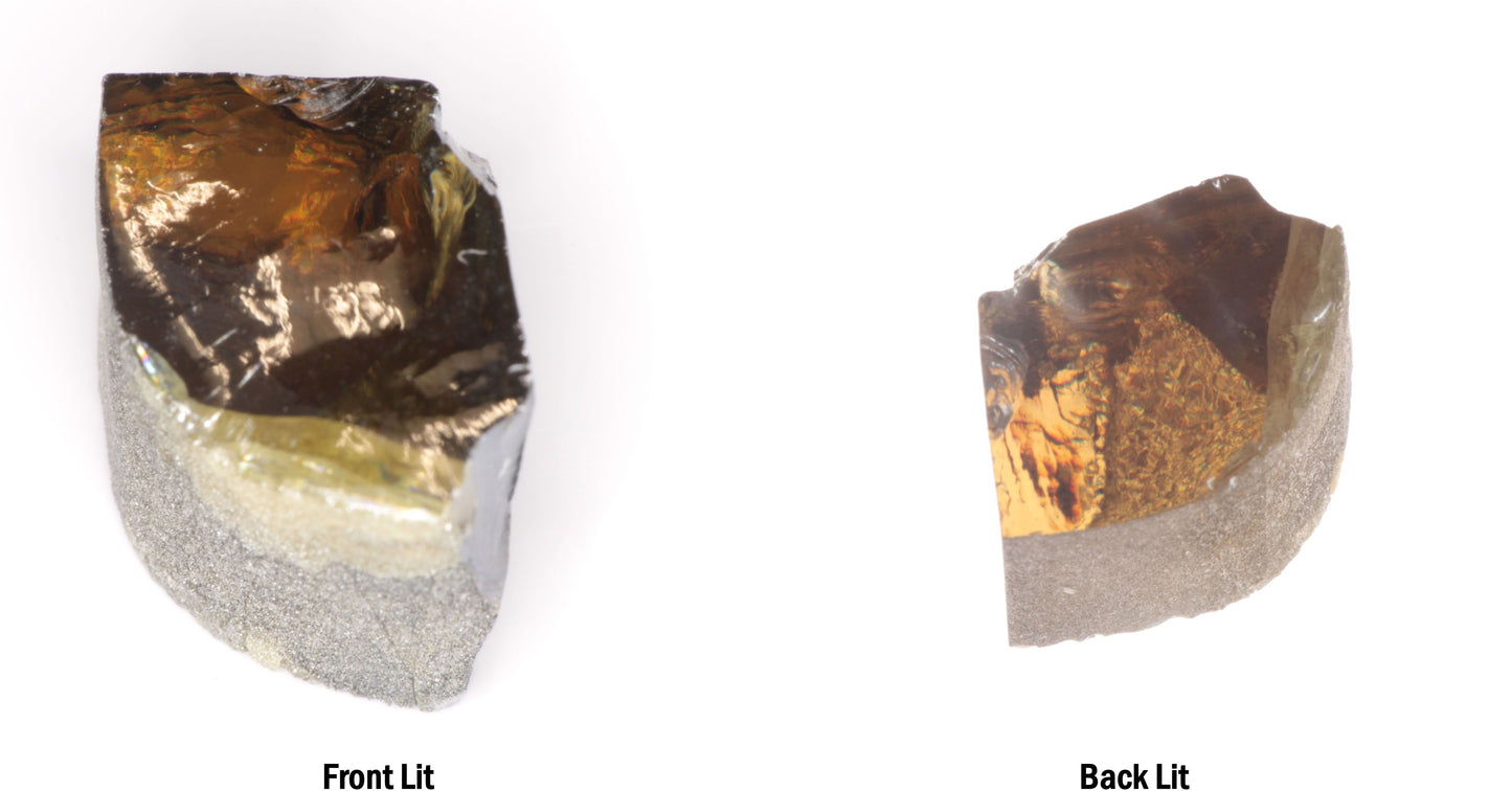 Honey Rutile Facet Rough