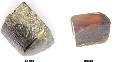 Honey Rutile Facet Rough