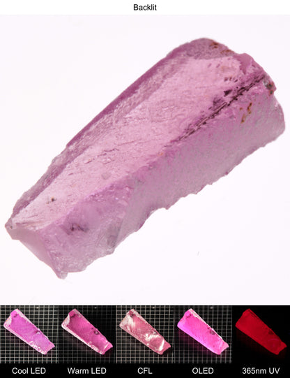 Pink Ruby Shard Gem Rough