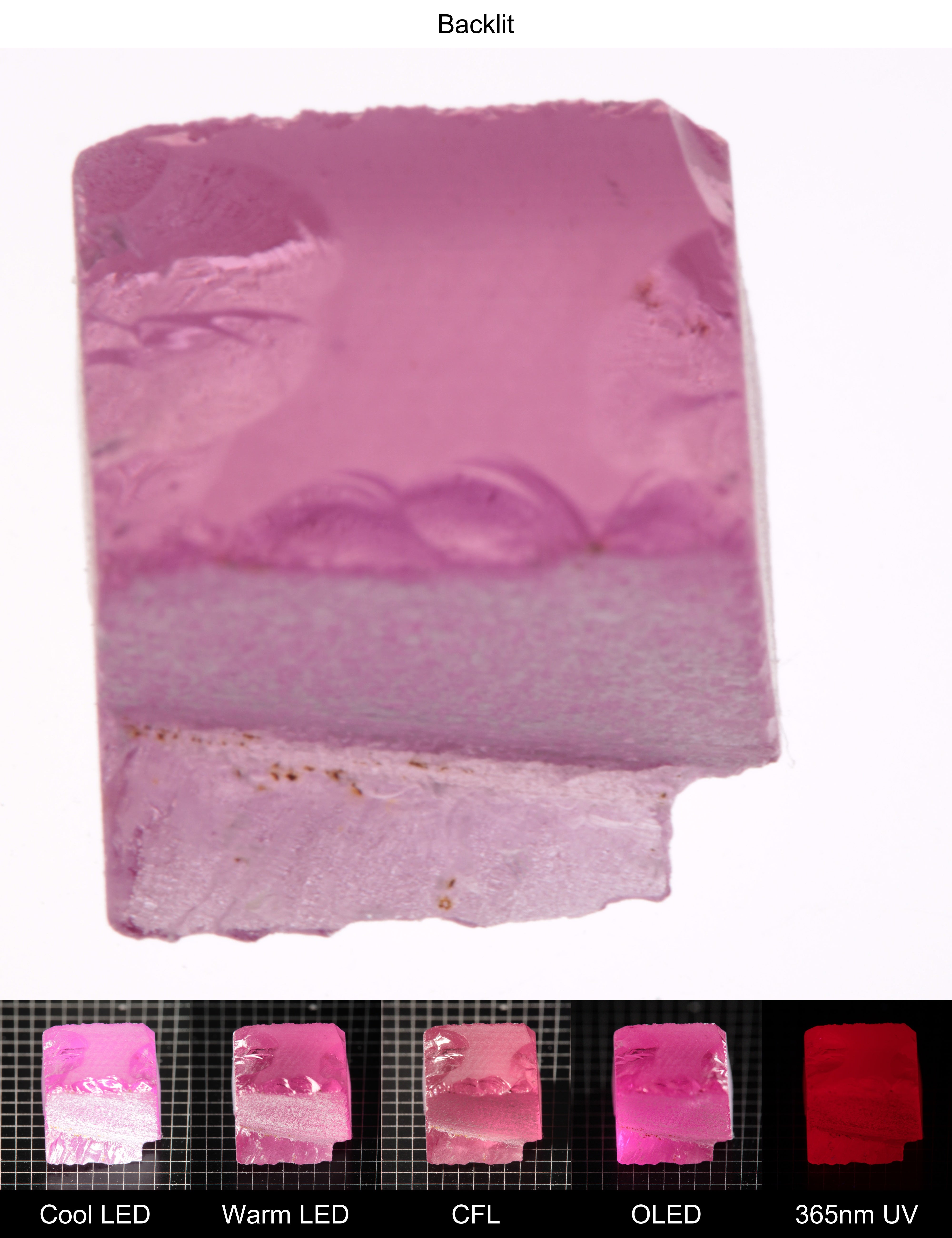 Pink Ruby Block Gem Rough