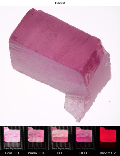 Pink Ruby Block Gem Rough