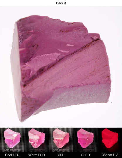 Pink Ruby Block Gem Rough