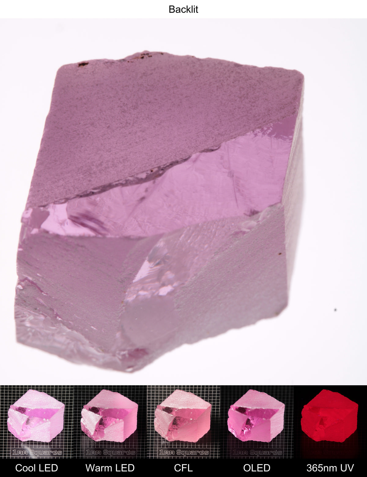 Pink Ruby Block Gem Rough
