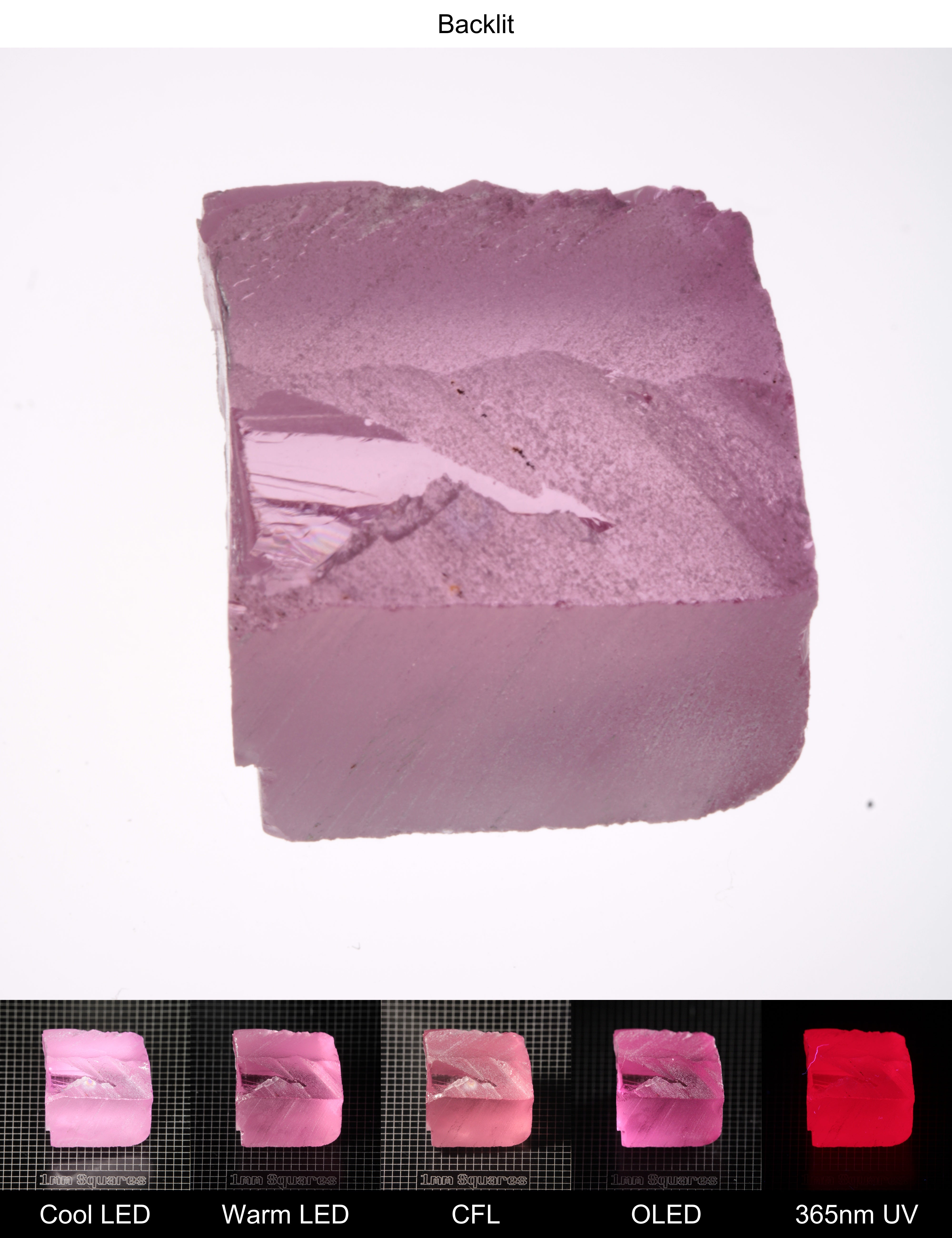 Pink Ruby Block Gem Rough