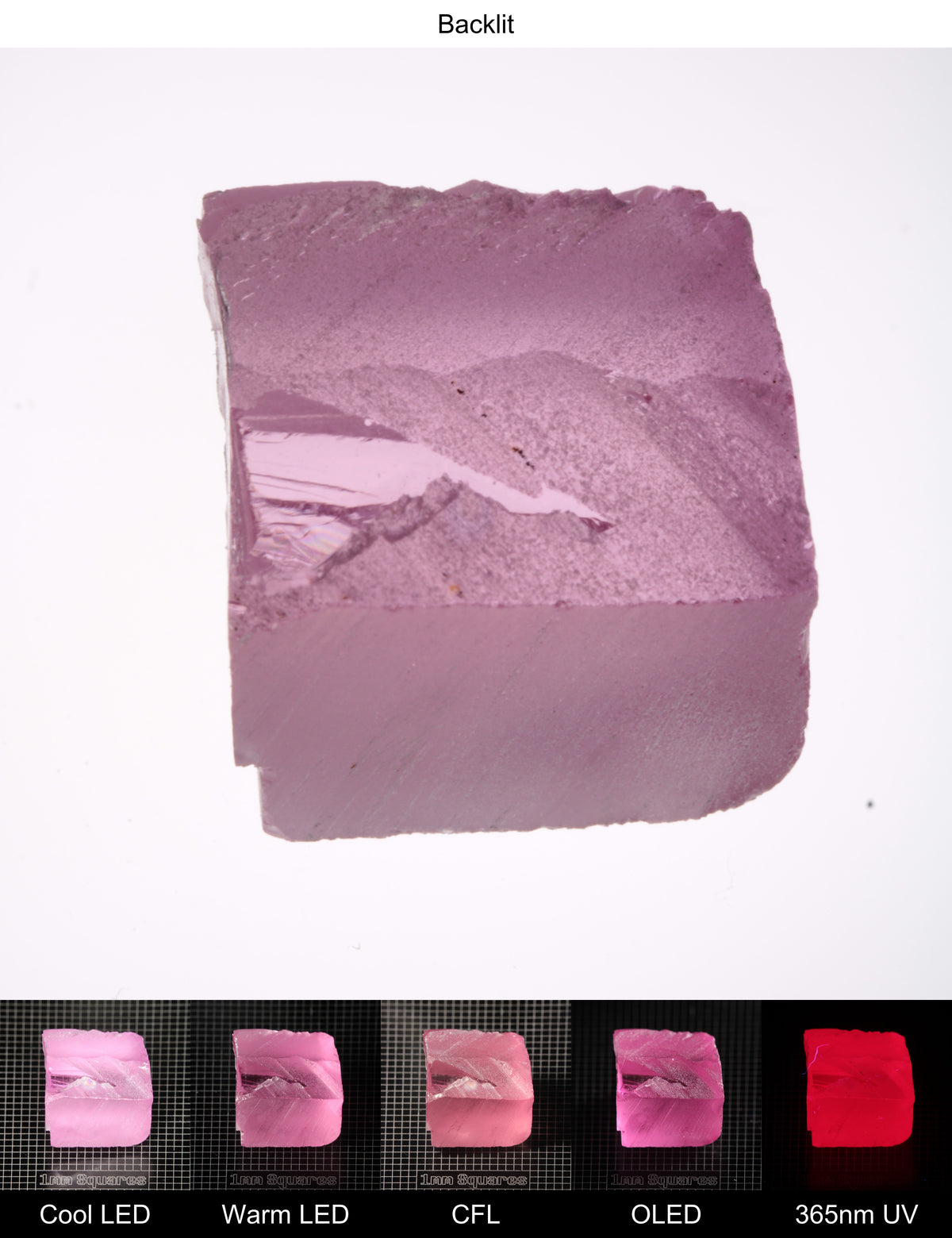Pink Ruby Block Gem Rough