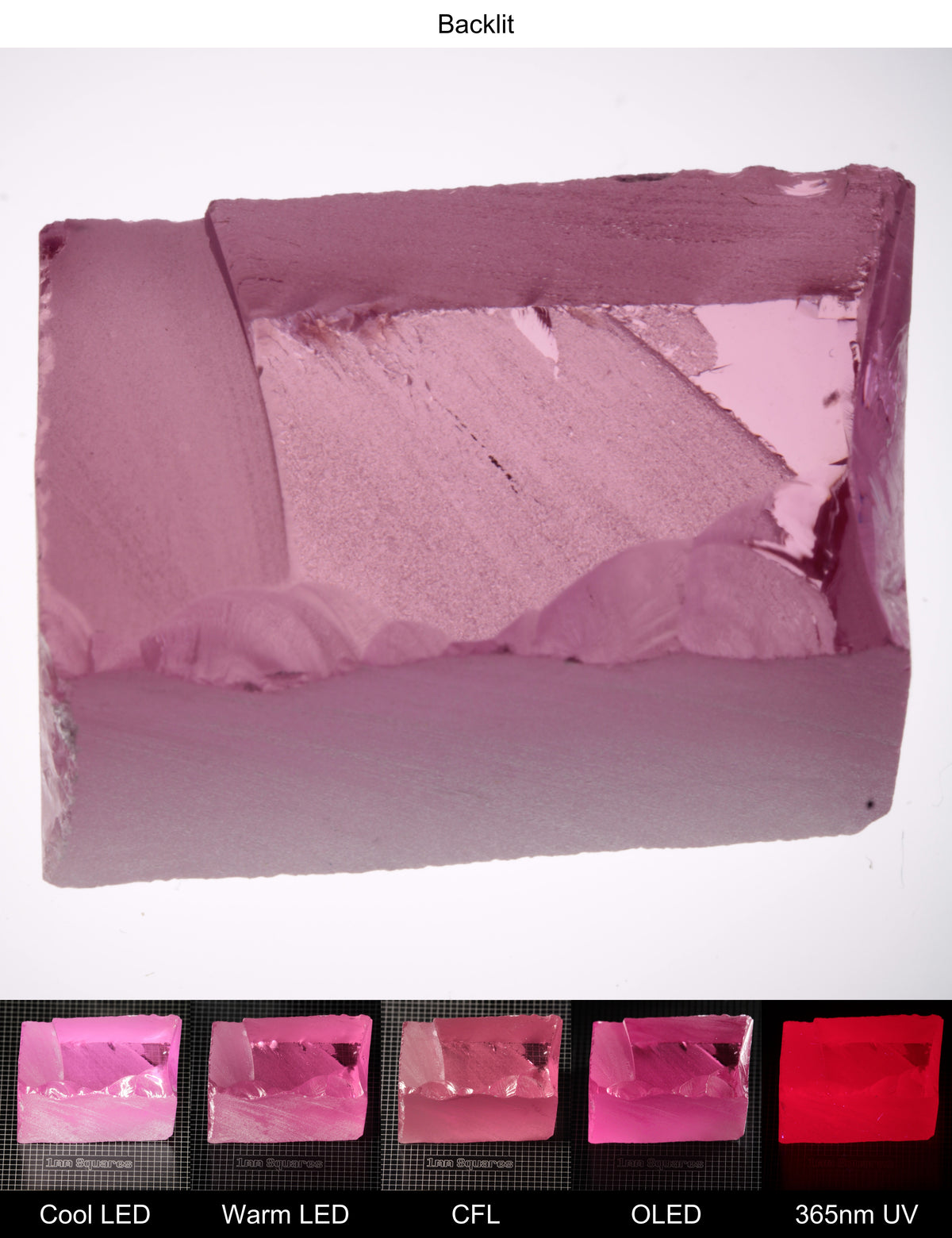 Pink Ruby Block Gem Rough