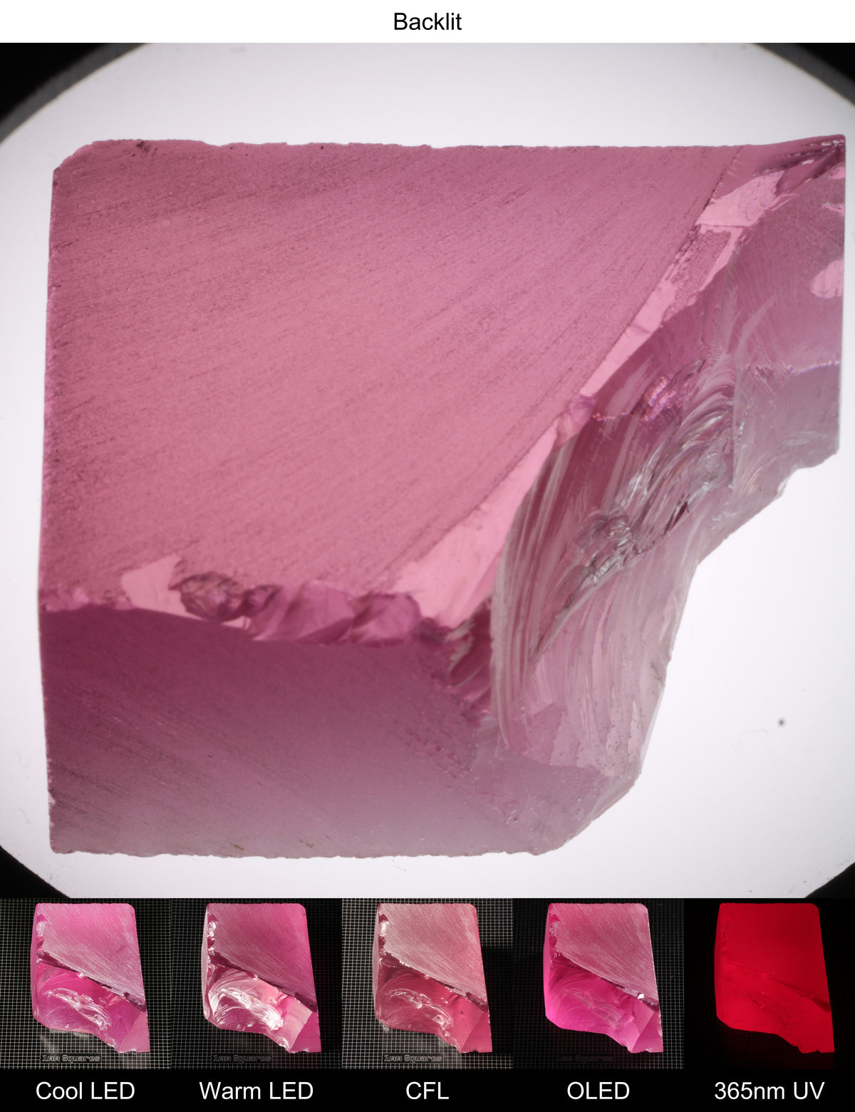 Pink Ruby Block Gem Rough