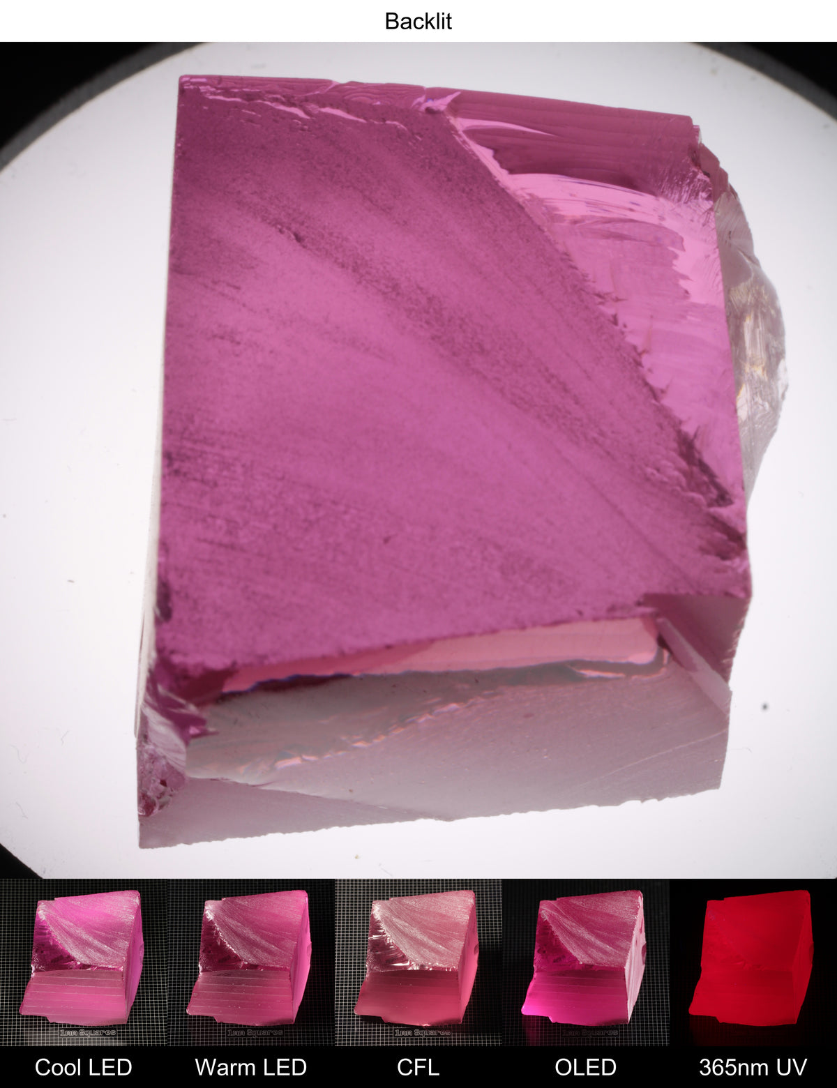 Pink Ruby Block Gem Rough