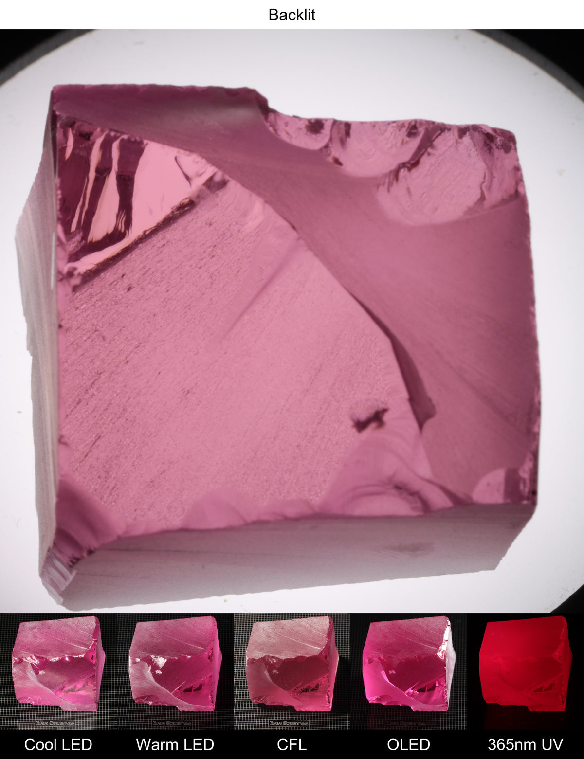Pink Ruby Block Gem Rough