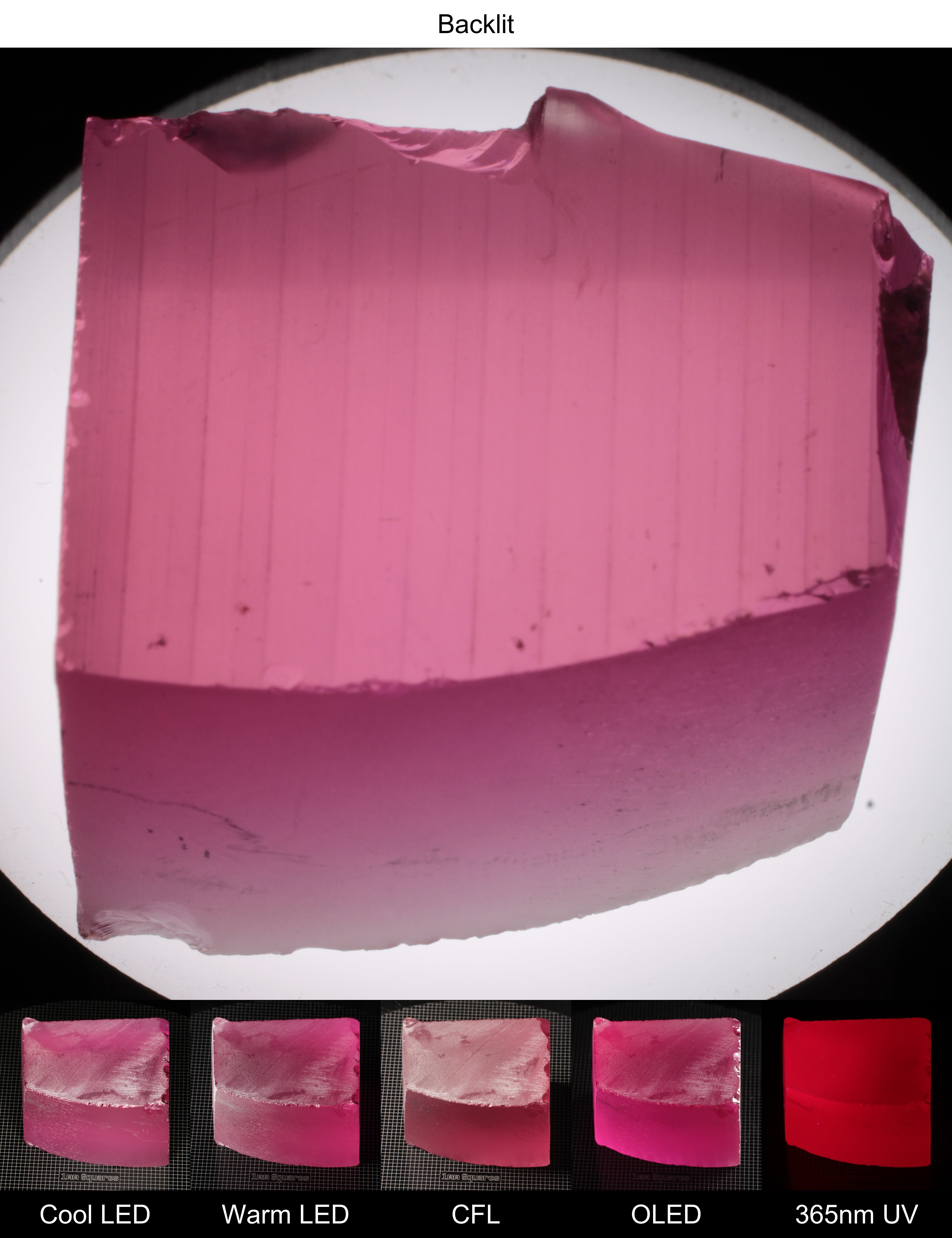 Pink Ruby Block Gem Rough