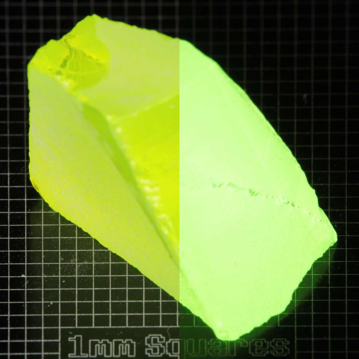 Rough LuAG Wedge Gemstone