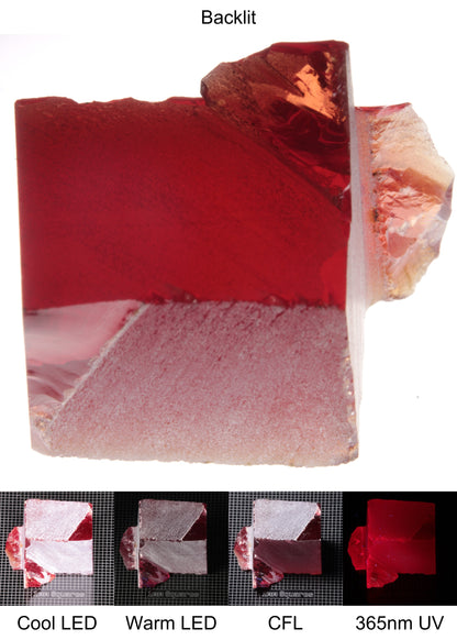 Dark Ruby Block Gem Rough