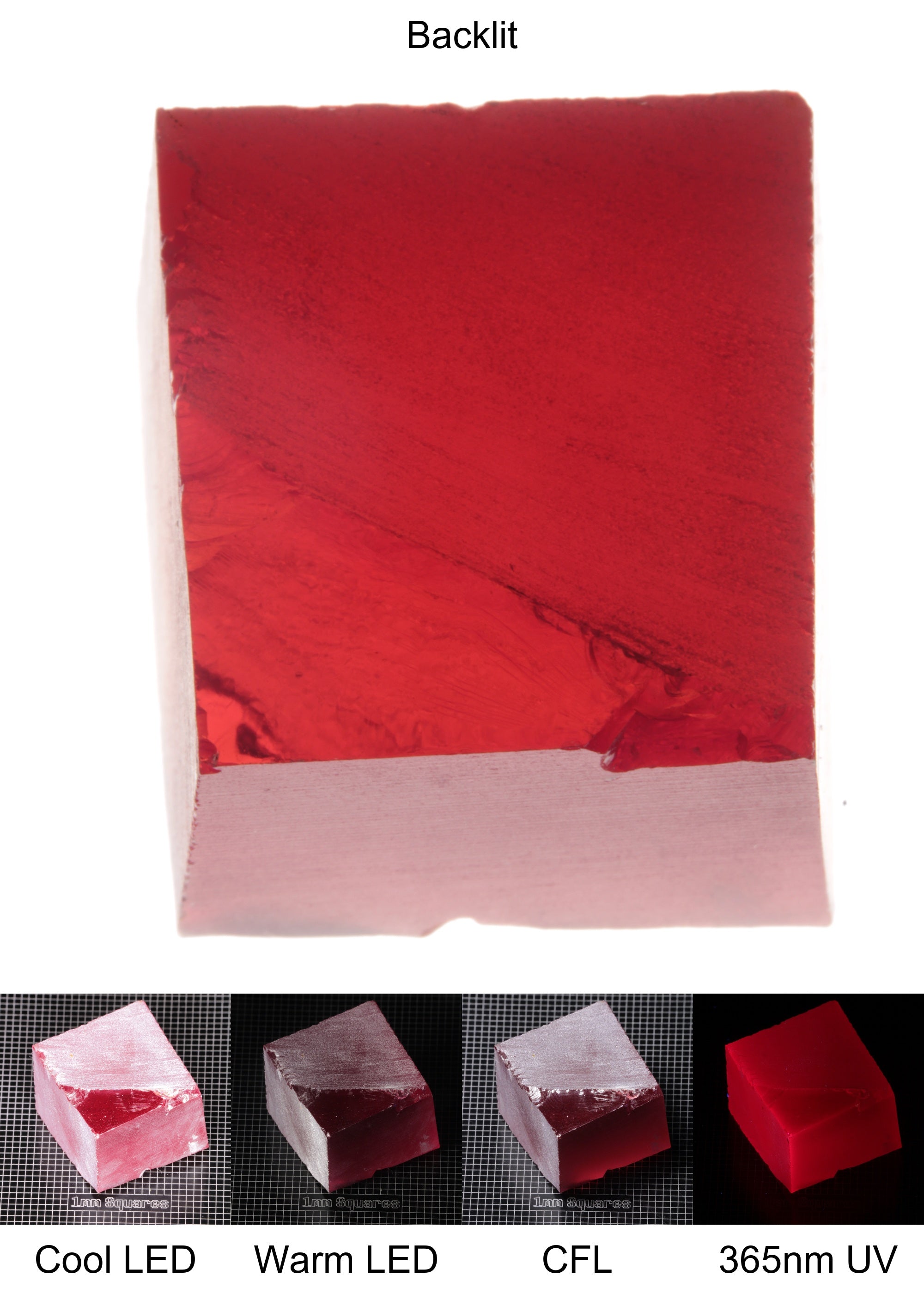 Dark Ruby Block Gem Rough