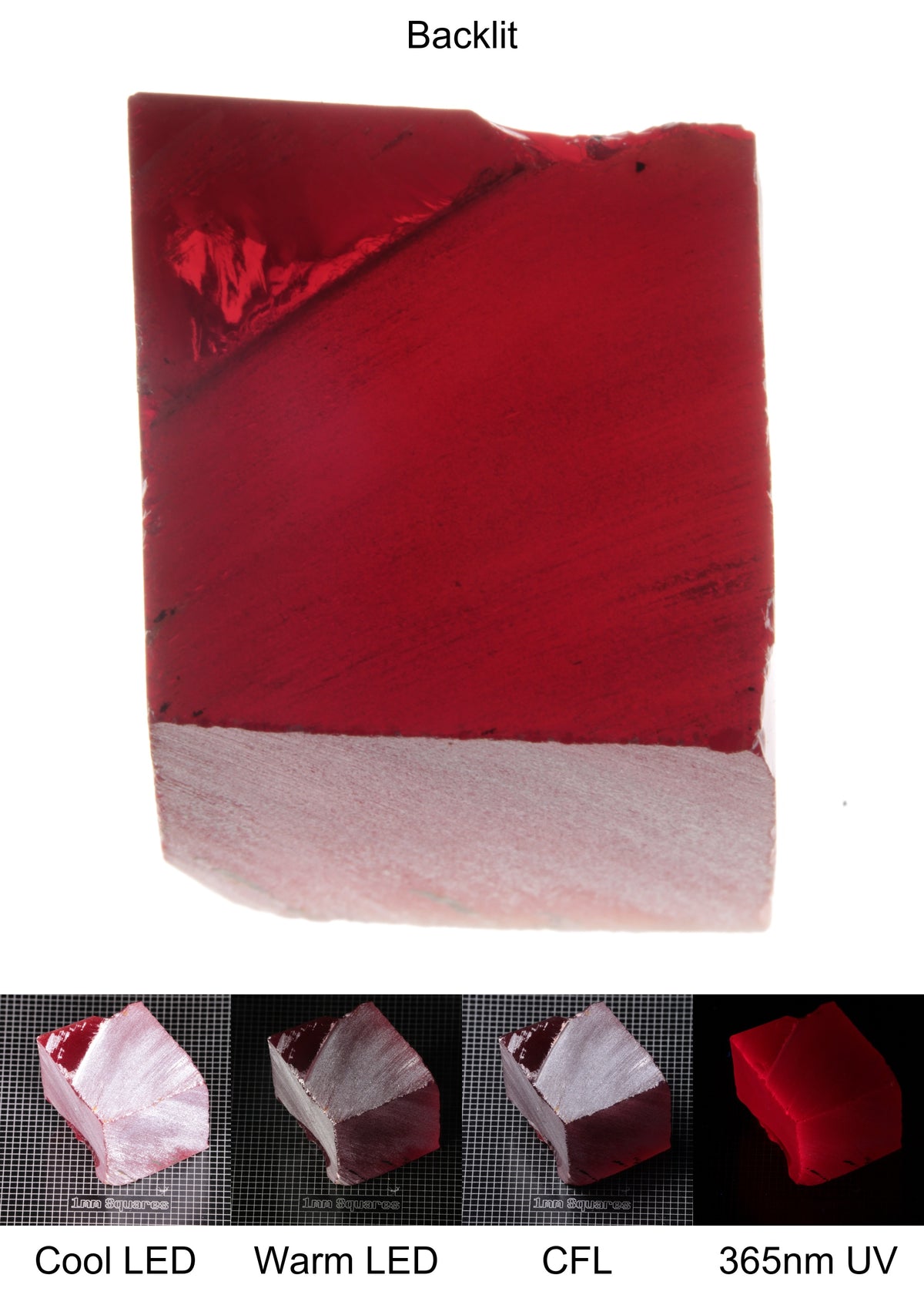 Dark Ruby Block Gem Rough
