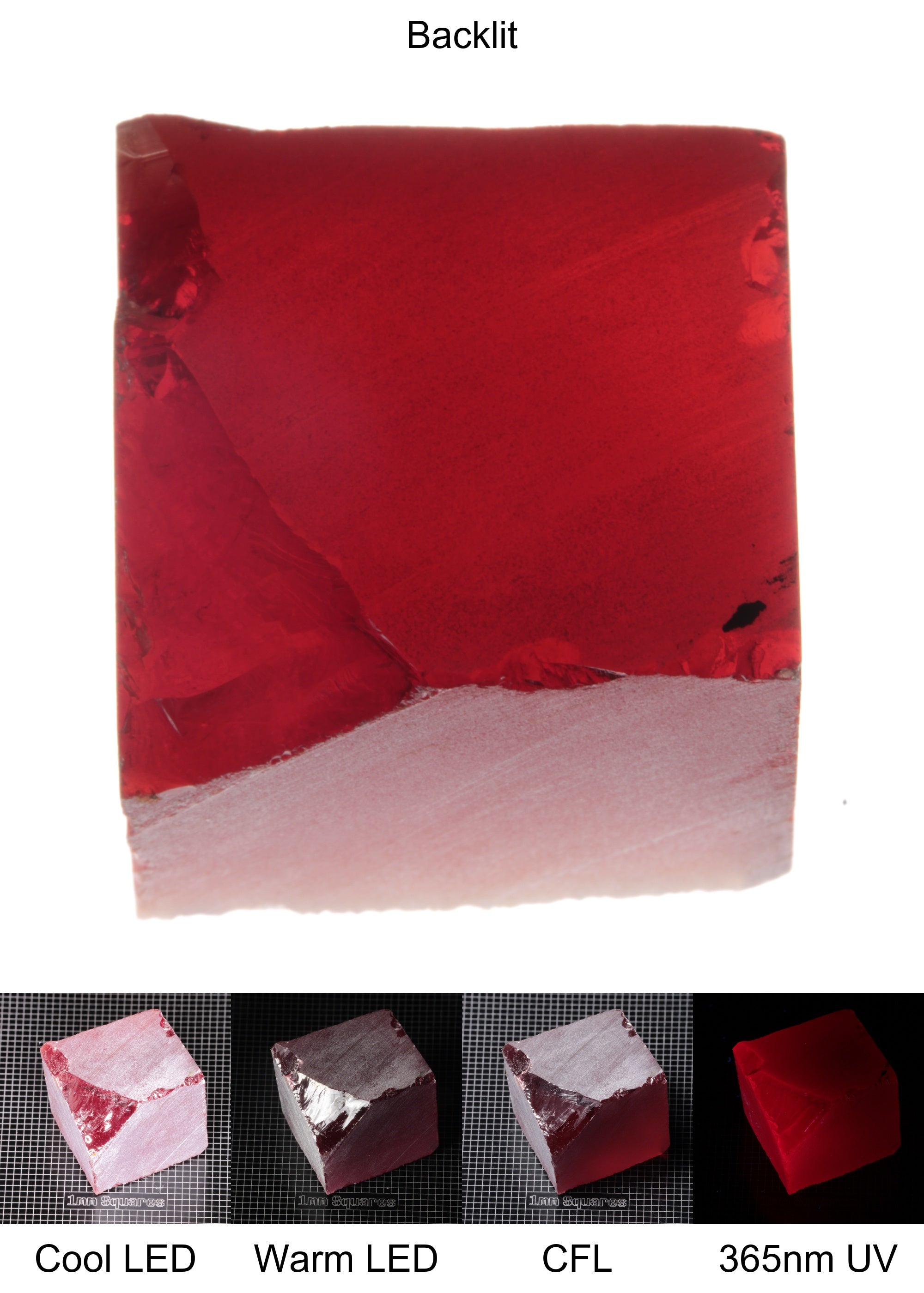 Dark Ruby Block Gem Rough