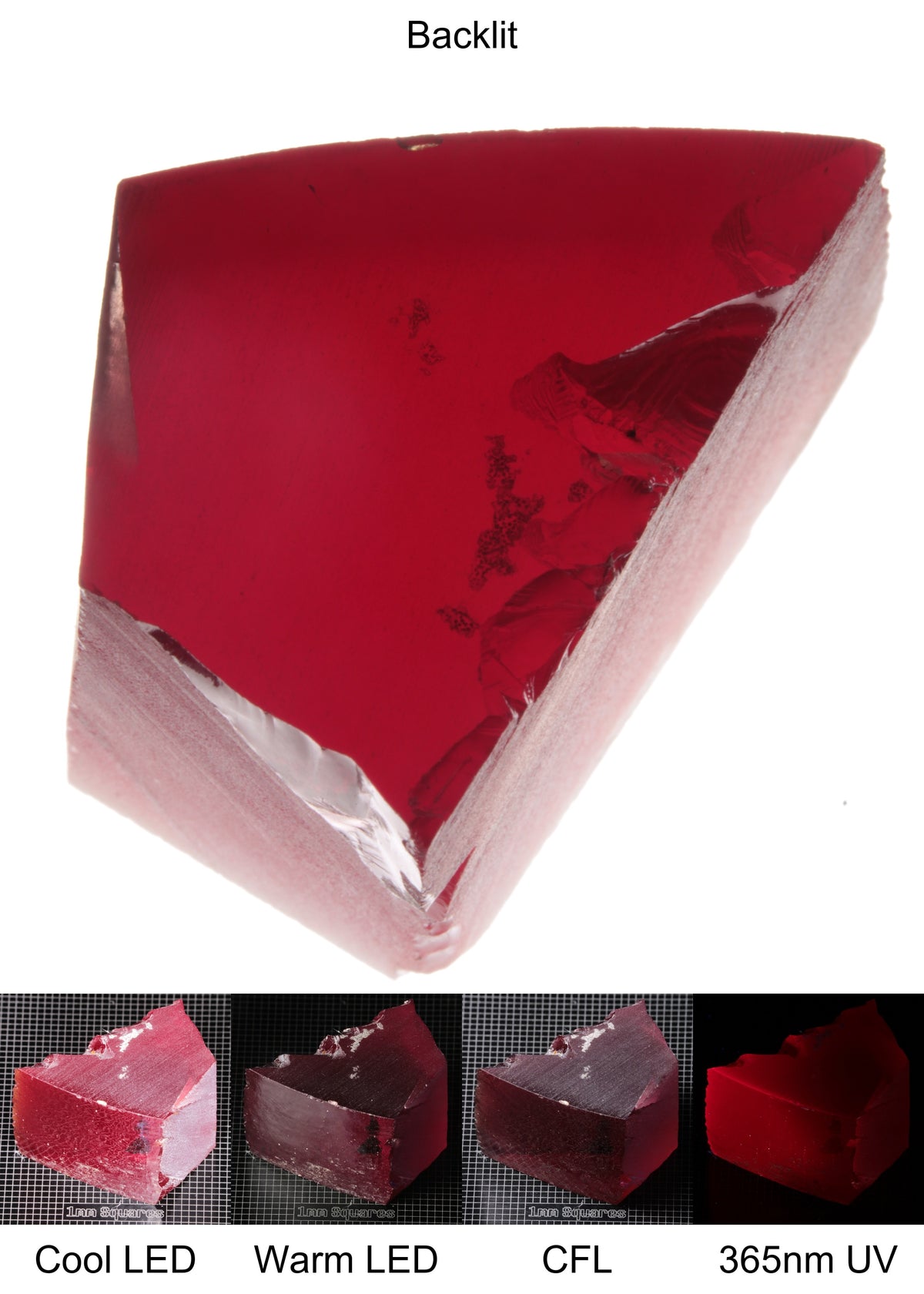 Dark Ruby Edge Block Gem Rough