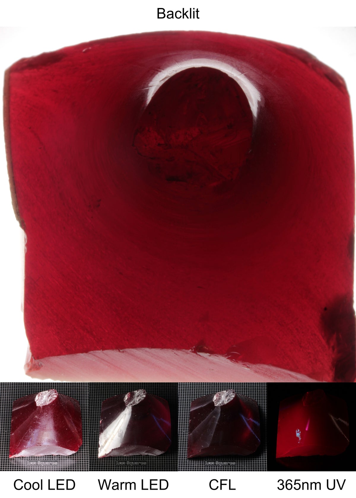 Dark Ruby Boule Tip Gem Rough