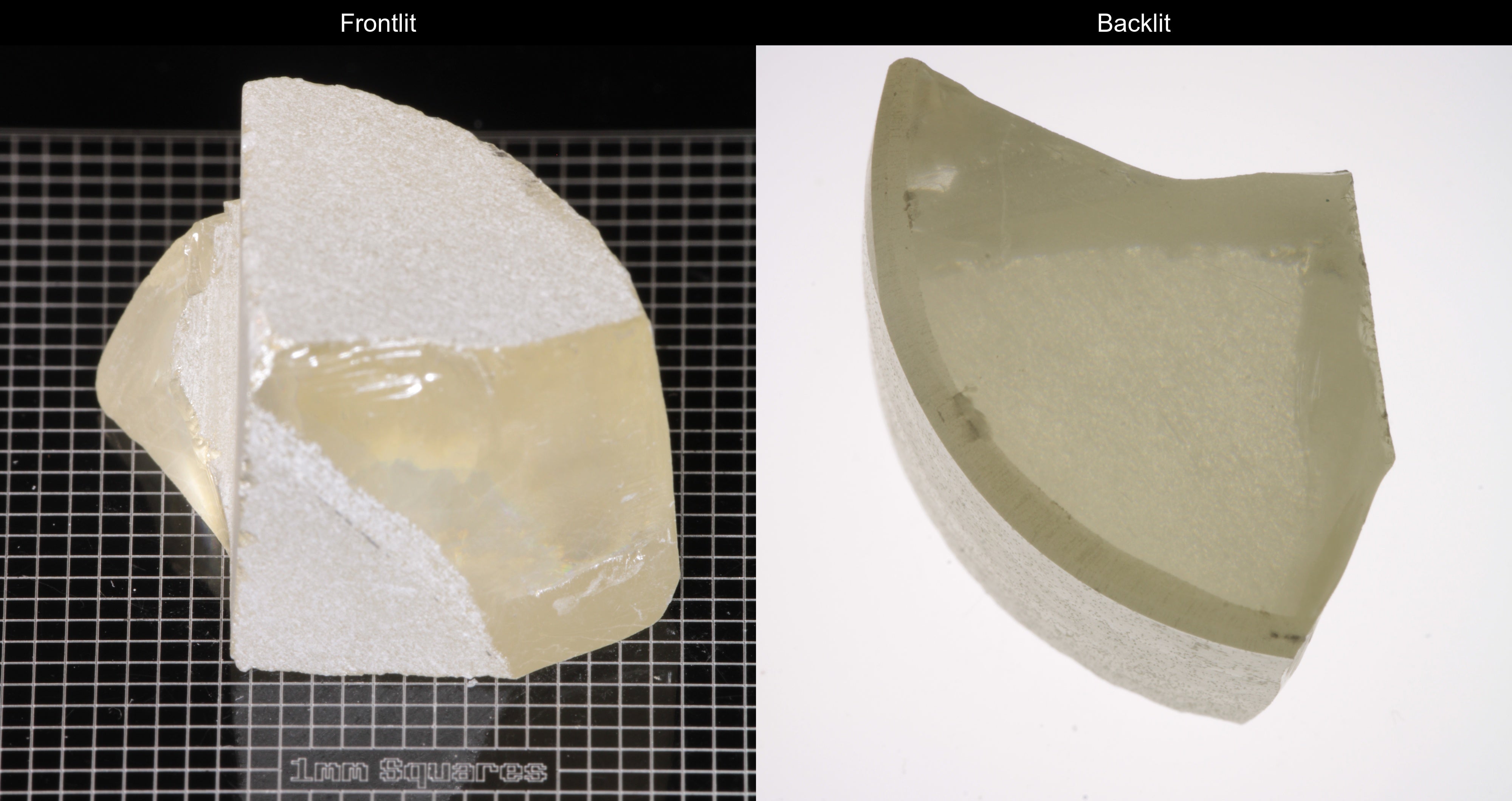 Strontium Titanate Tail Edge Gem Rough