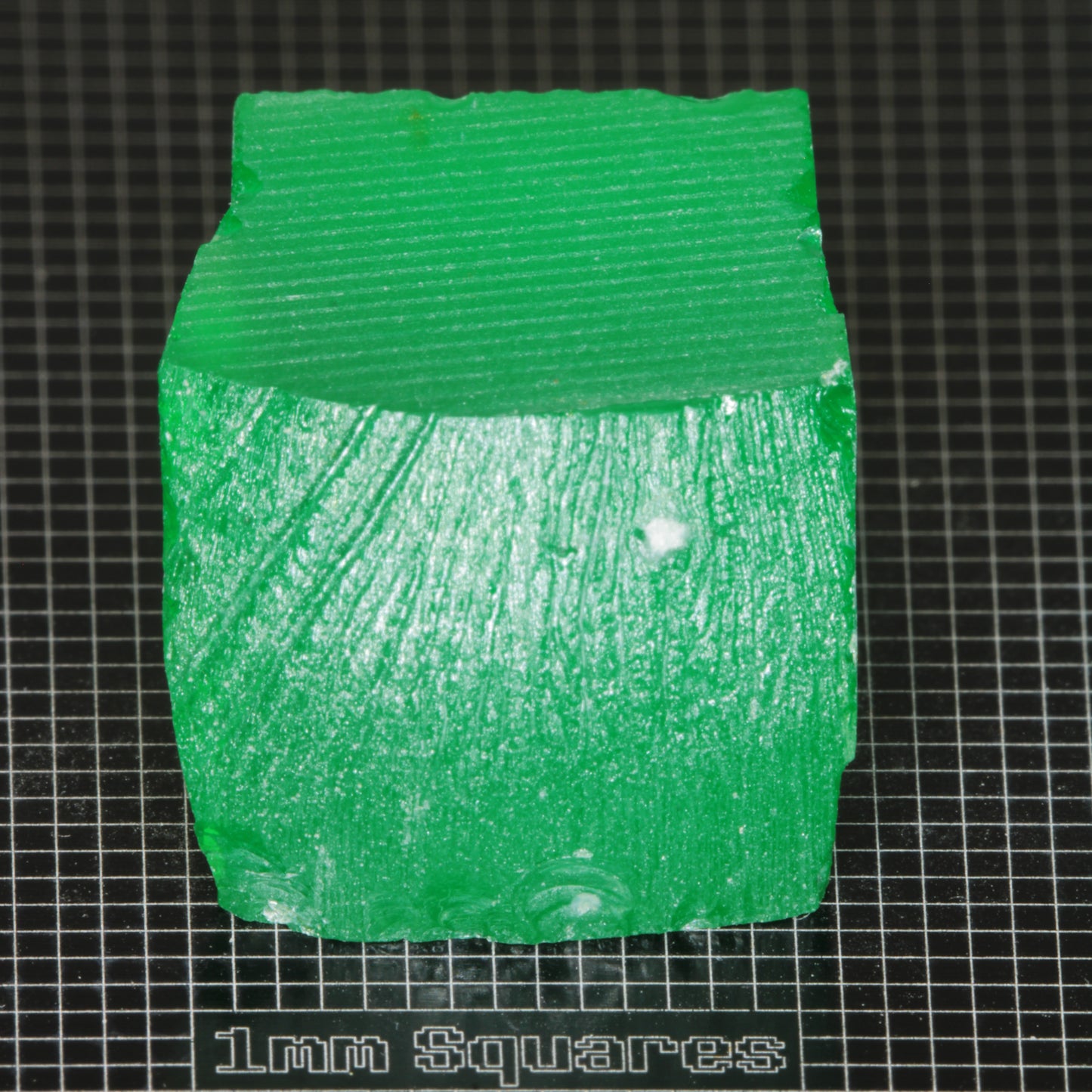 Vivid Green Laser Garnet Facet Rough, Vanadium YAG