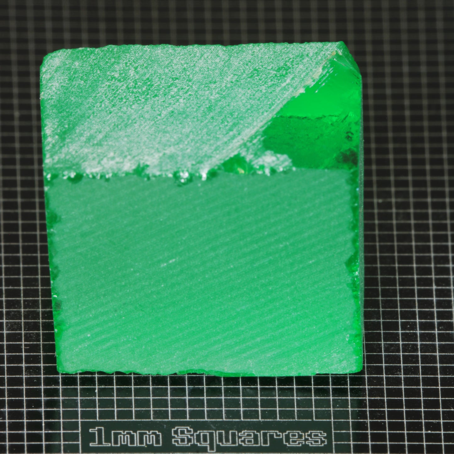 Vivid Green Laser Garnet Facet Rough, Vanadium YAG