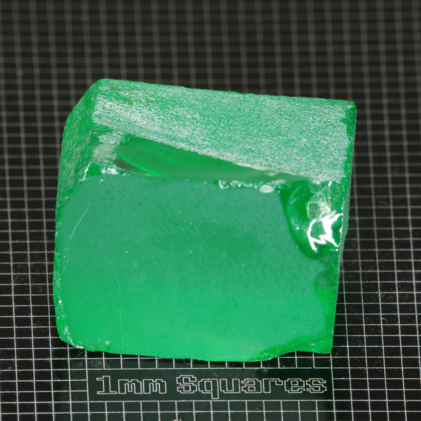 Vivid Green Laser Garnet Facet Rough, Vanadium YAG