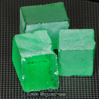 Vivid Green Laser Garnet Facet Rough, Vanadium YAG