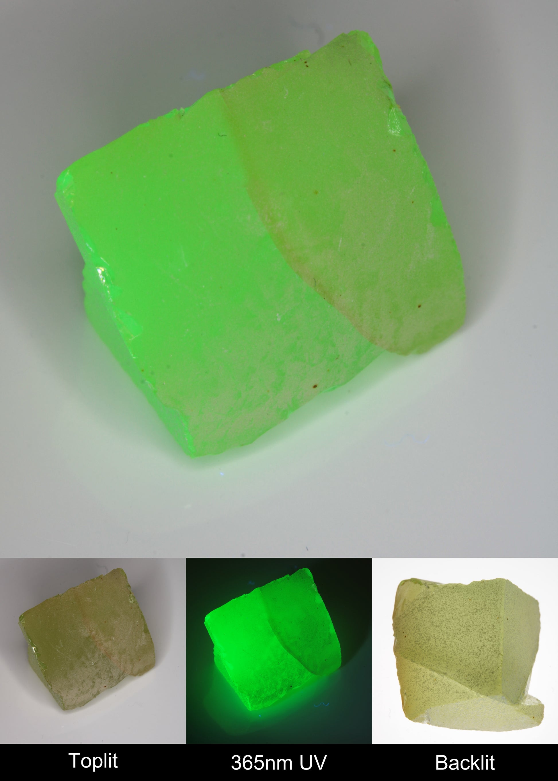 Yellow Flame Fusion Spinel Edge Quarter Rough Piece
