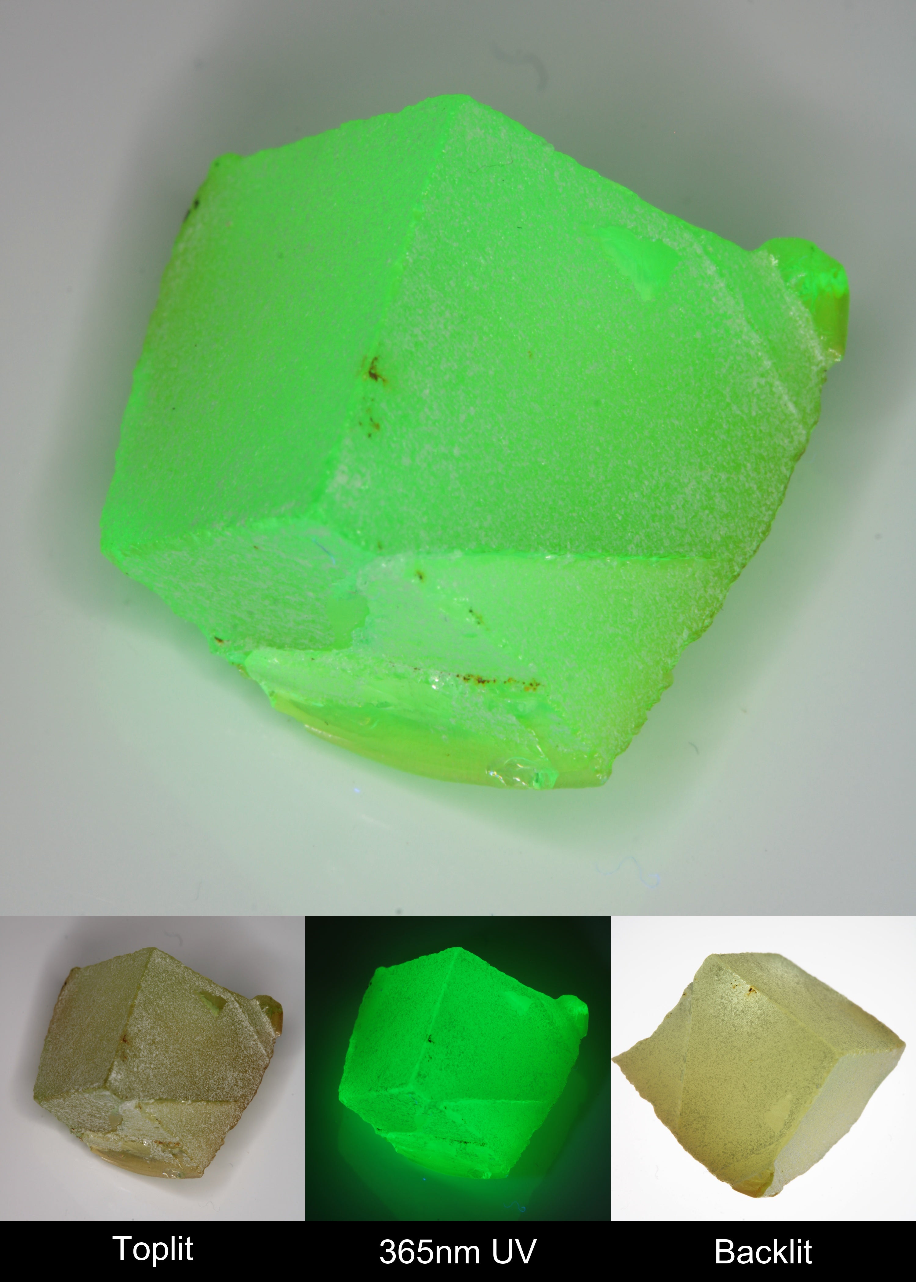 Yellow Flame Fusion Spinel Edge Quarter Rough Piece