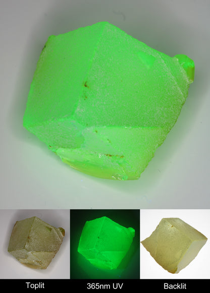 Yellow Flame Fusion Spinel Edge Quarter Rough Piece