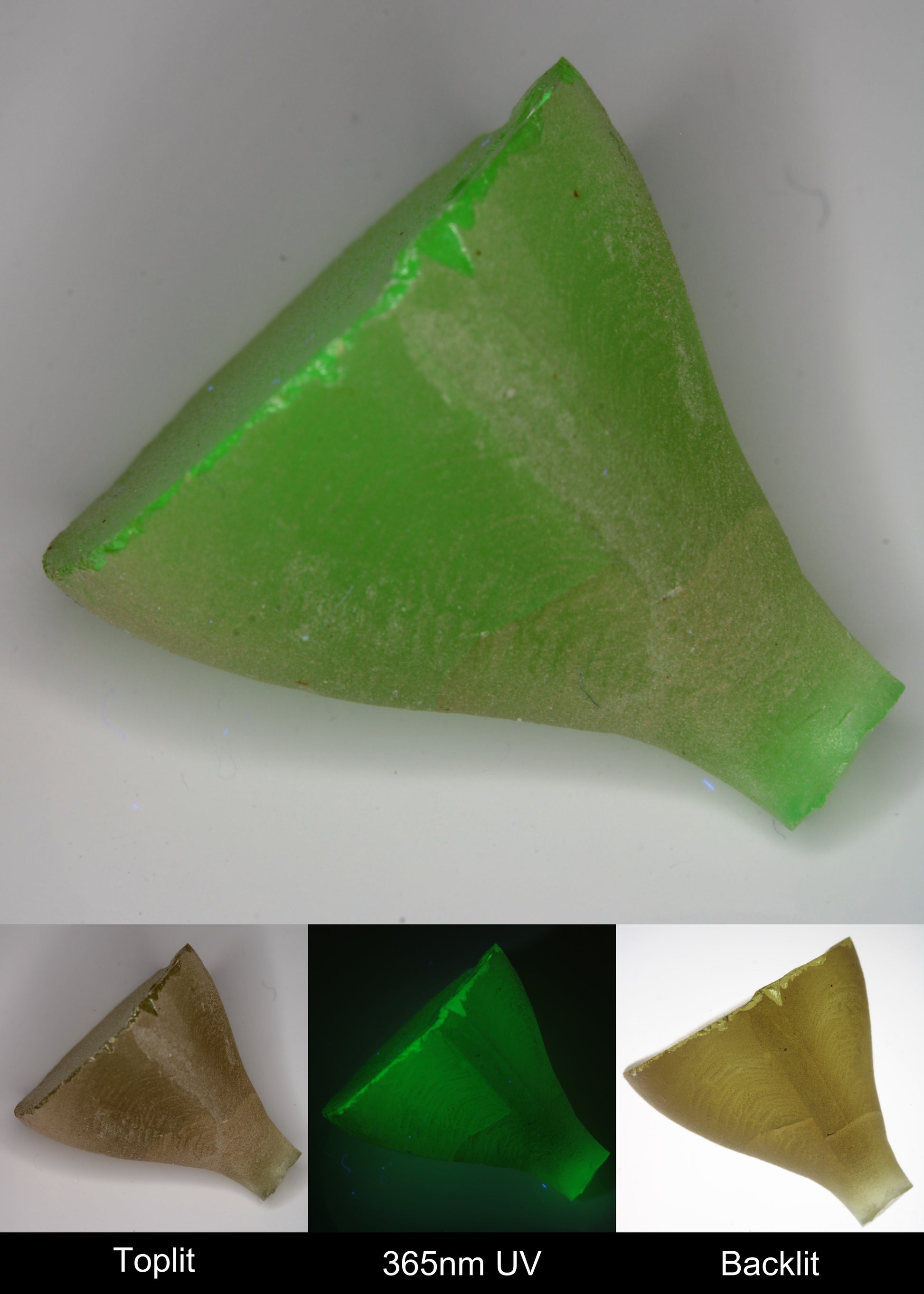 Yellow Flame Fusion Spinel Cone Rough Piece