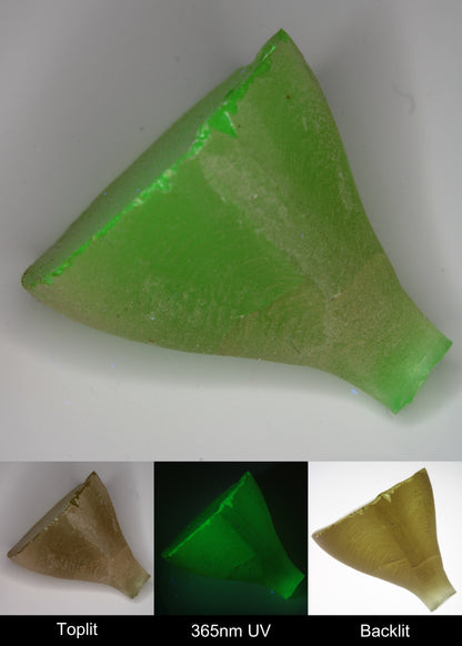 Yellow Flame Fusion Spinel Cone Rough Piece