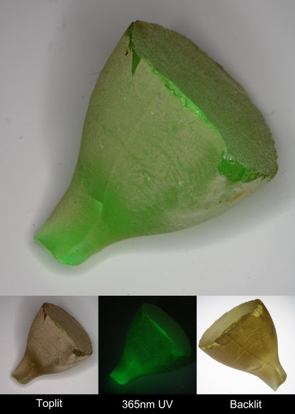 Yellow Flame Fusion Spinel Cone Rough Piece