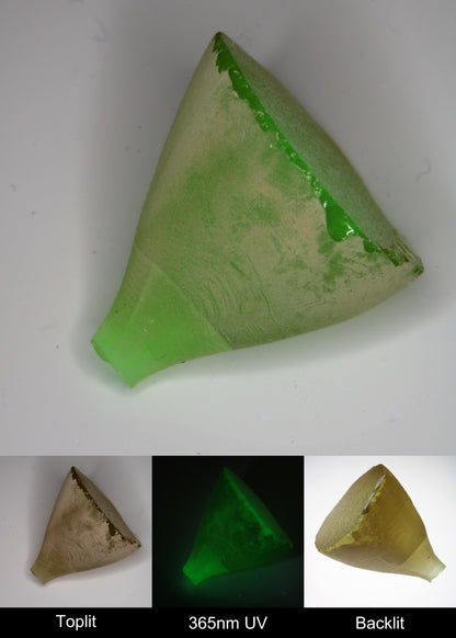 Yellow Flame Fusion Spinel Cone Rough Piece