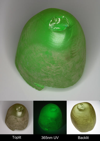 Yellow Flame Fusion Spinel Cone Rough Piece