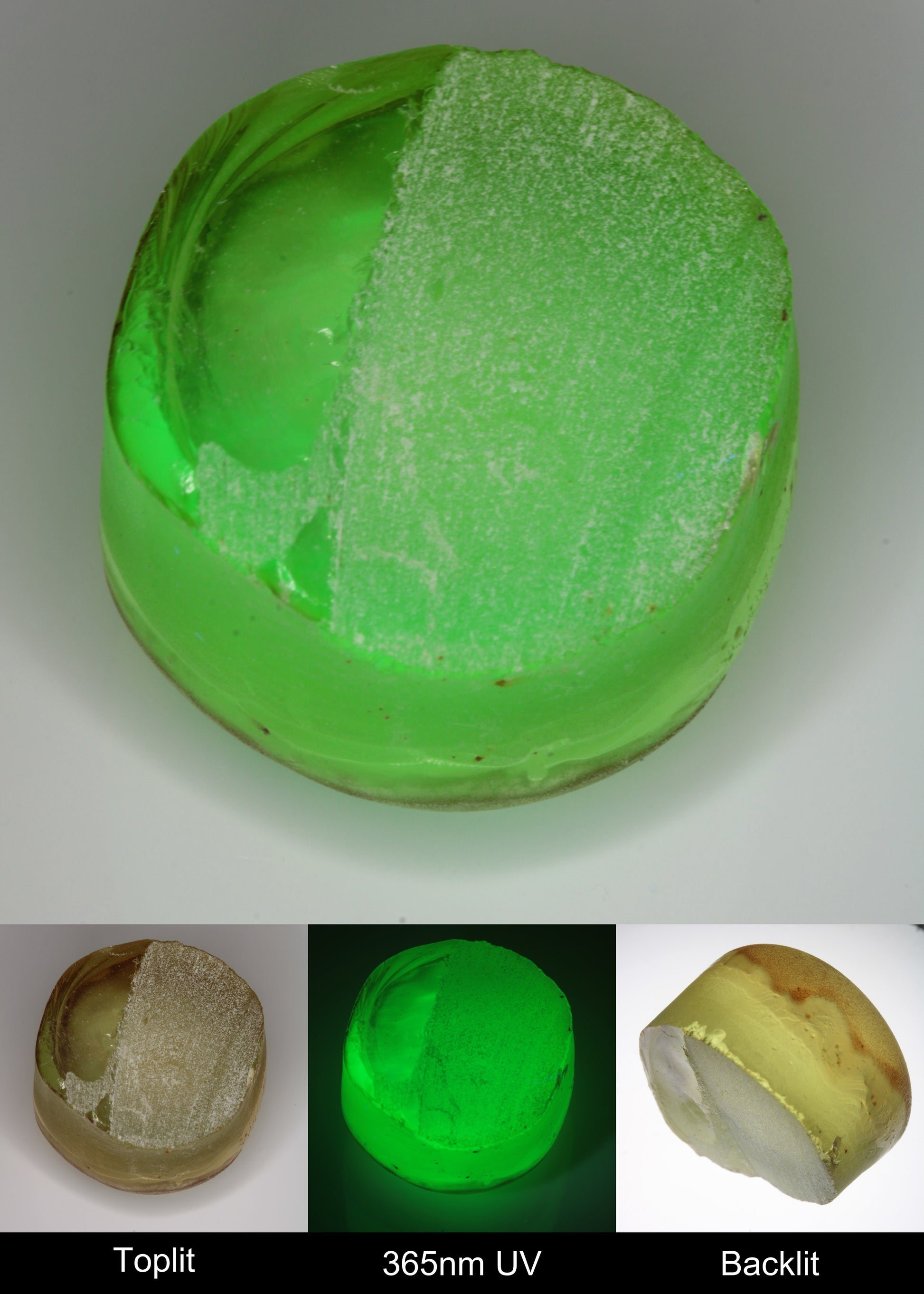 Yellow Flame Fusion Spinel Rounded Tail Rough Piece
