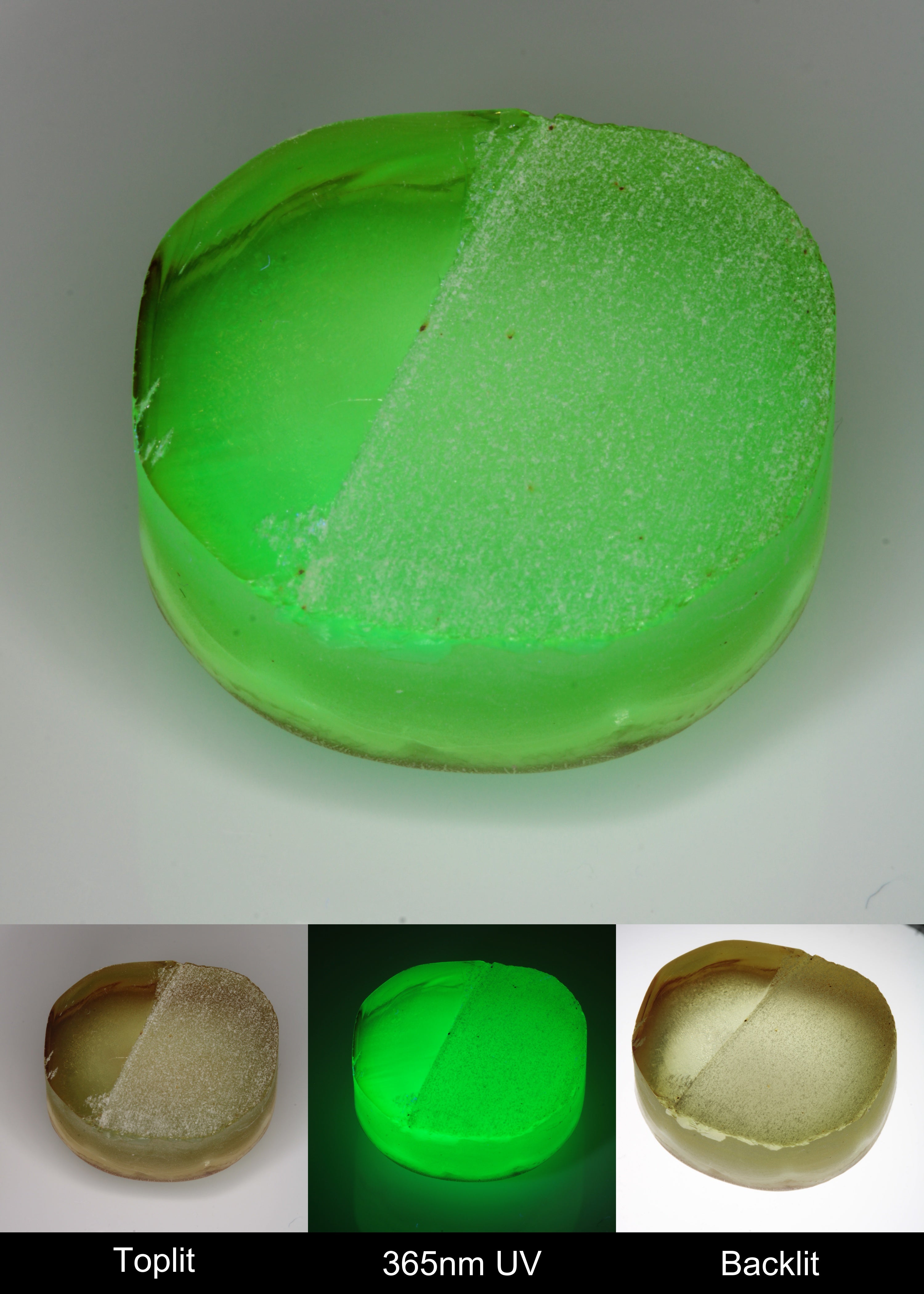 Yellow Flame Fusion Spinel Rounded Tail Rough Piece