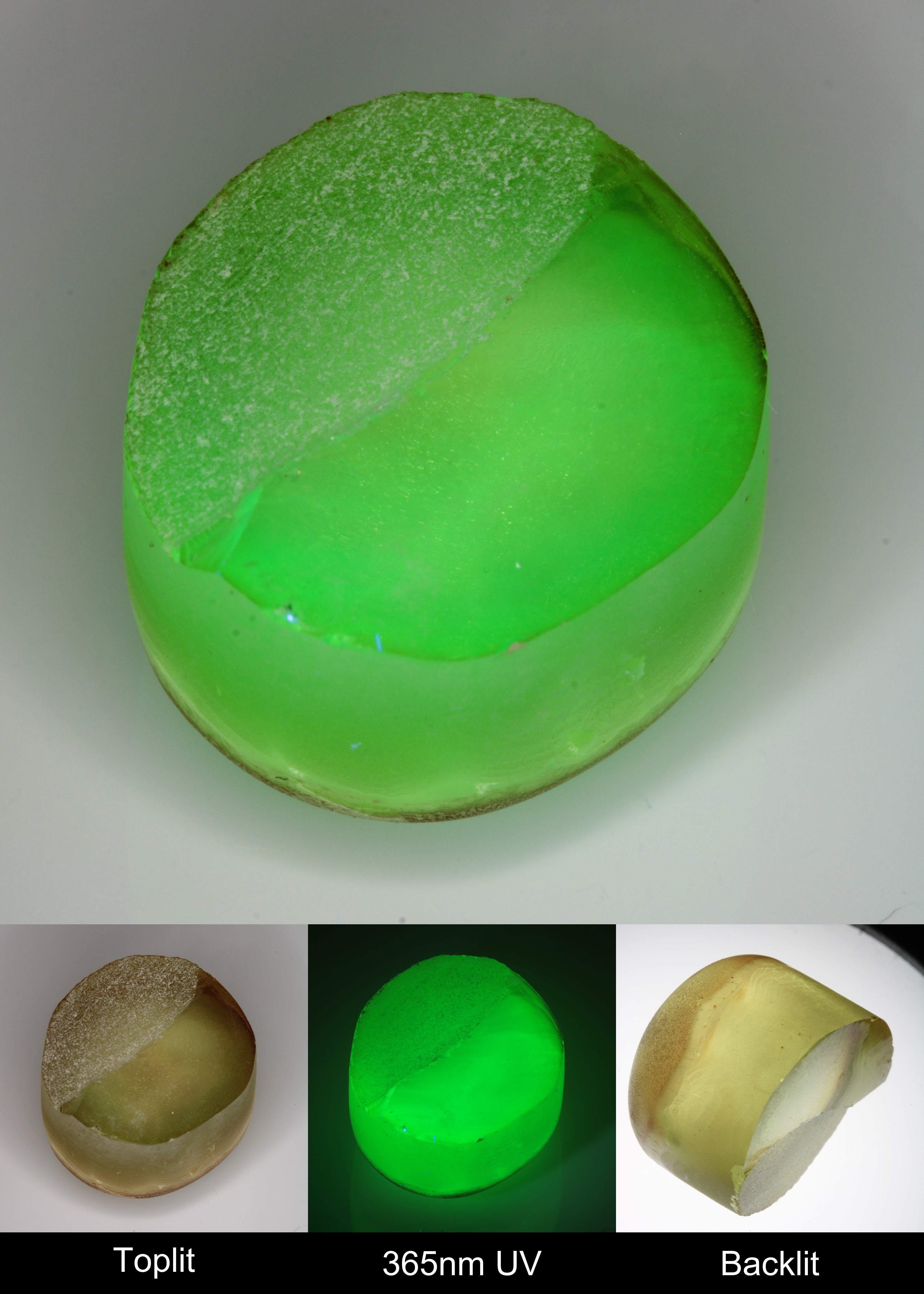 Yellow Flame Fusion Spinel Rounded Tail Rough Piece