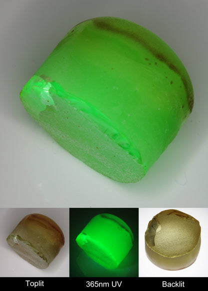 Yellow Flame Fusion Spinel Rounded Tail Rough Piece