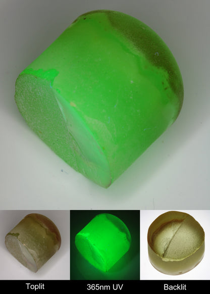 Yellow Flame Fusion Spinel Rounded Tail Rough Piece