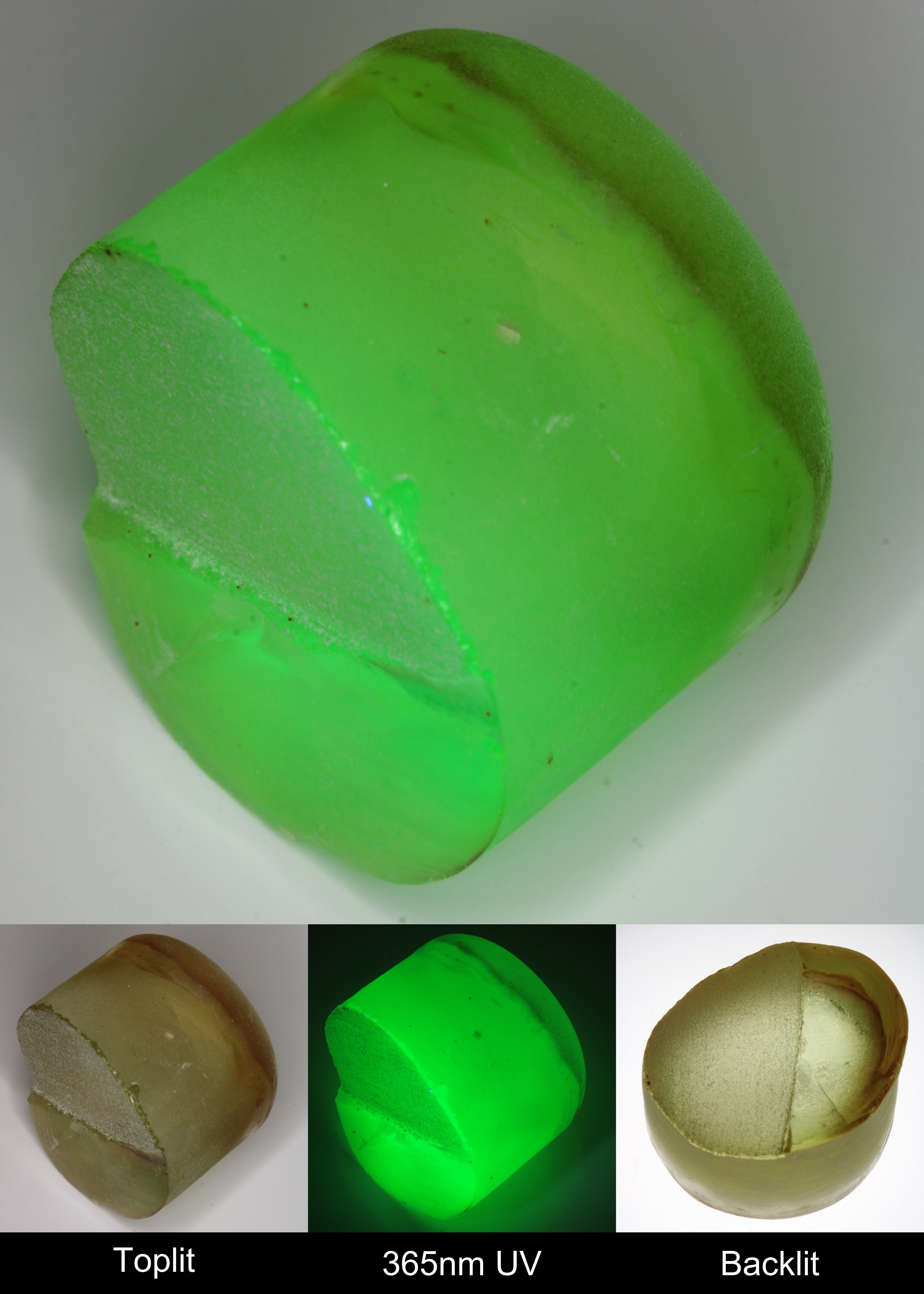 Yellow Flame Fusion Spinel Rounded Tail Rough Piece