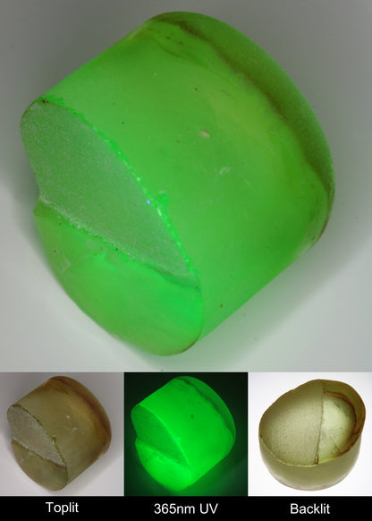 Yellow Flame Fusion Spinel Rounded Tail Rough Piece