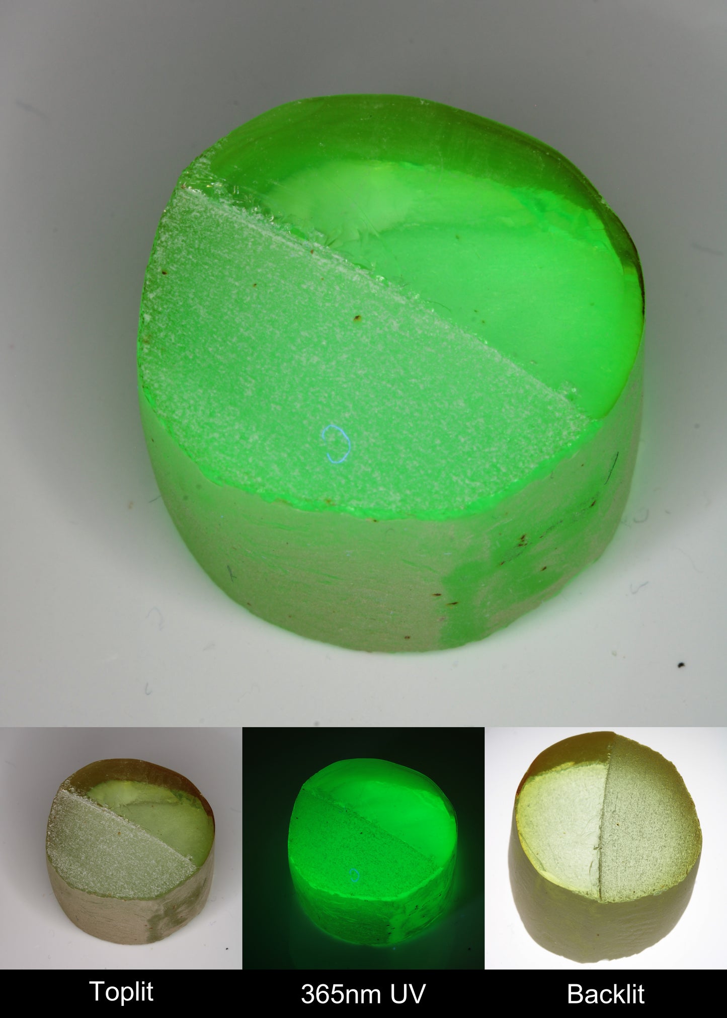 Yellow Spinel, Djeva Magnanese Spinel with Green Fluorescence